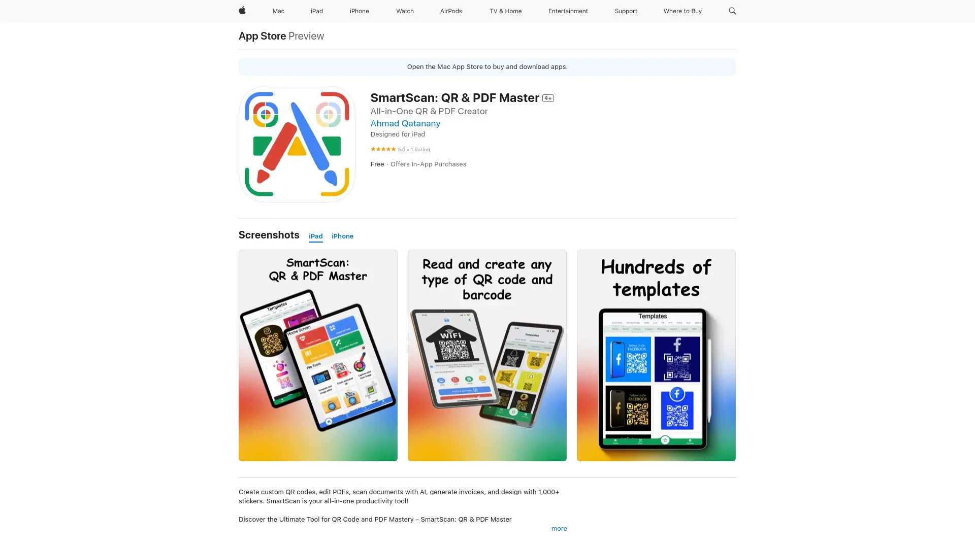 SmartScan: QR & PDF Master - AI Tool Ocean