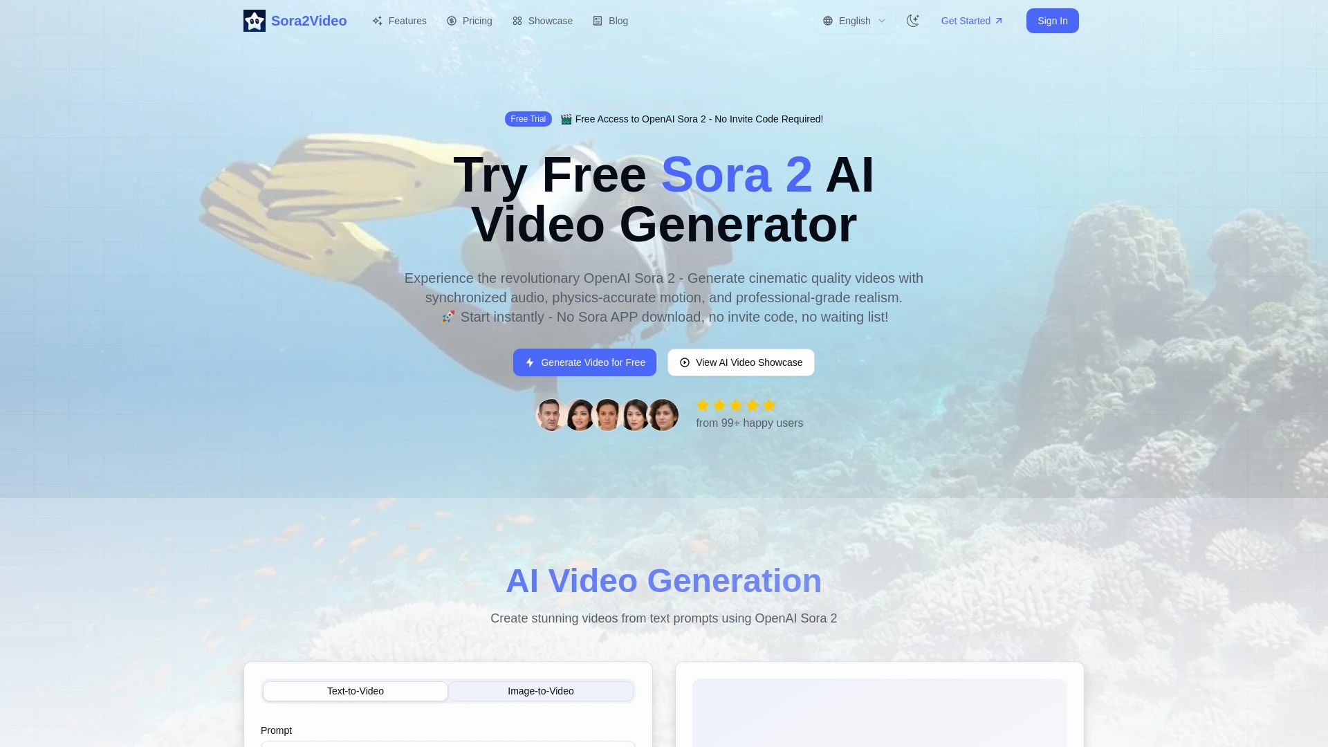 Sora2Video Generator - AI Tool Ocean