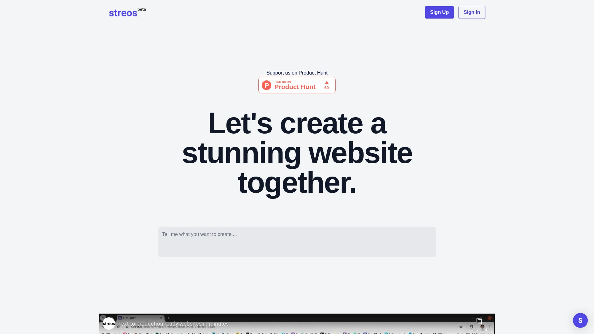 Streos - AI Tool Ocean