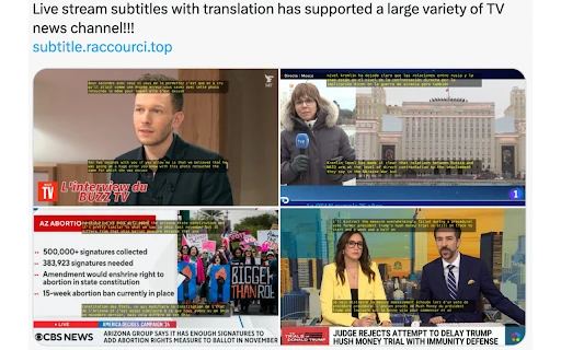 Subtitle Chrome Extension - Chrome Extension - AI Tool Ocean