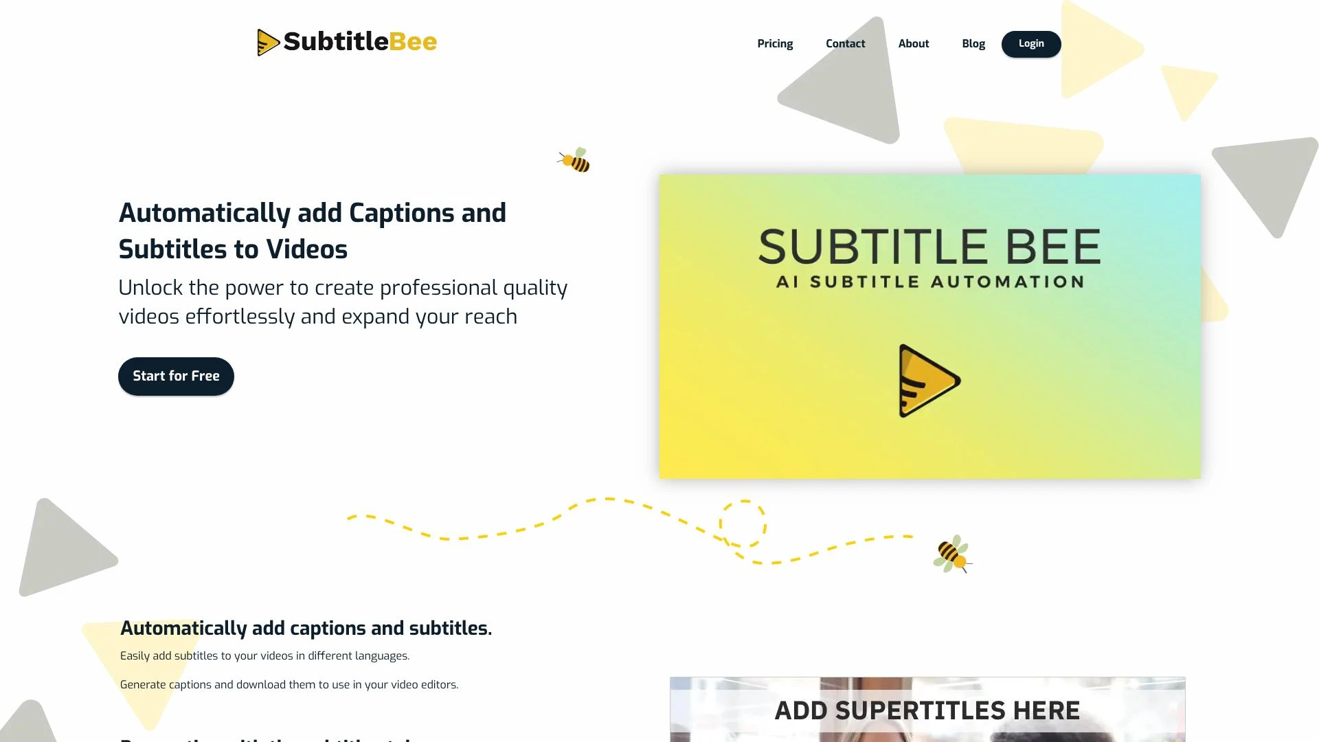 SubtitleBee - AI Tool Ocean