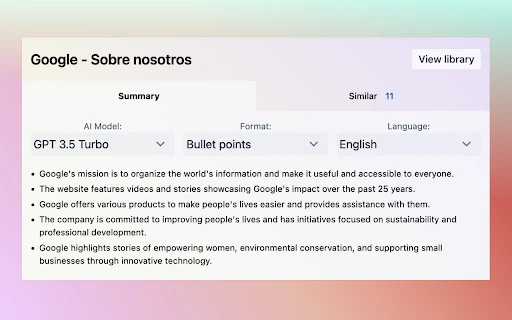 Summarize Anything - Chrome Extension - AI Tool Ocean