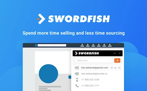 Swordfish AI - Chrome Extension - AI Tool Ocean