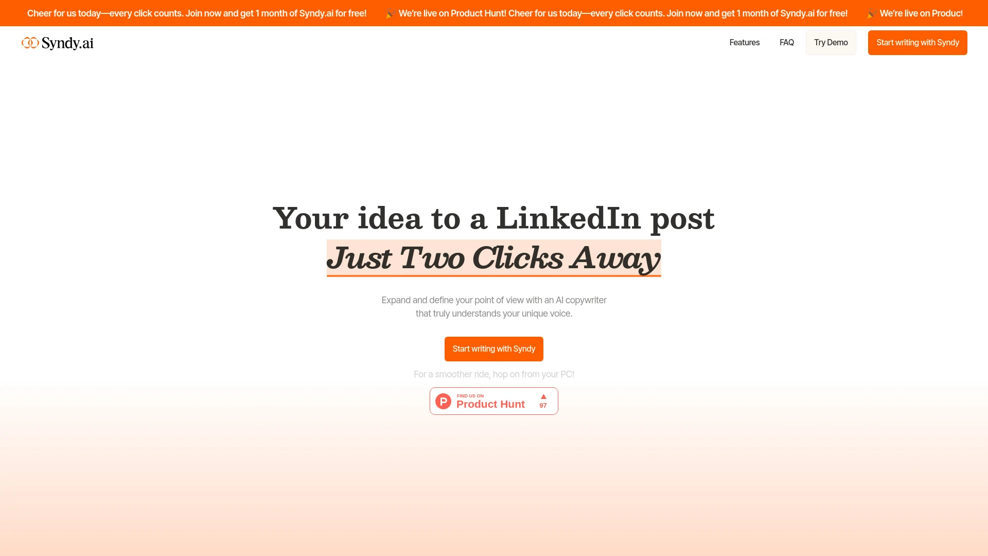 Syndy.ai - AI Tool Ocean