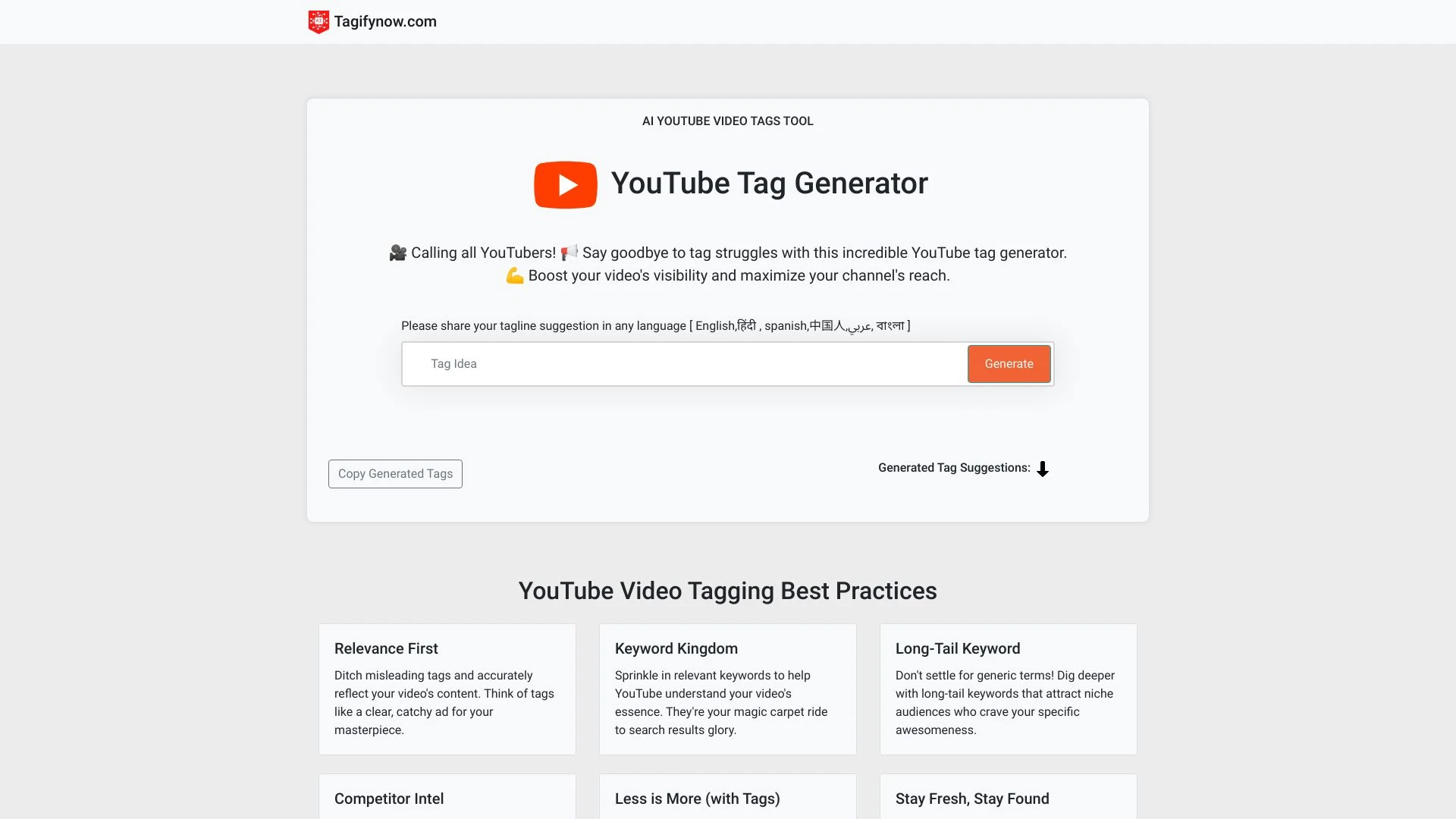 TagifyNow.com - AI Tool Ocean