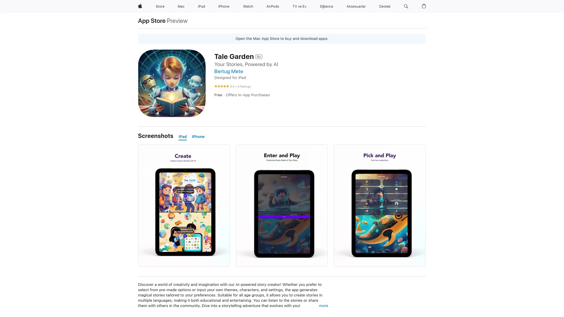 Tale Garden - AI Tool Ocean