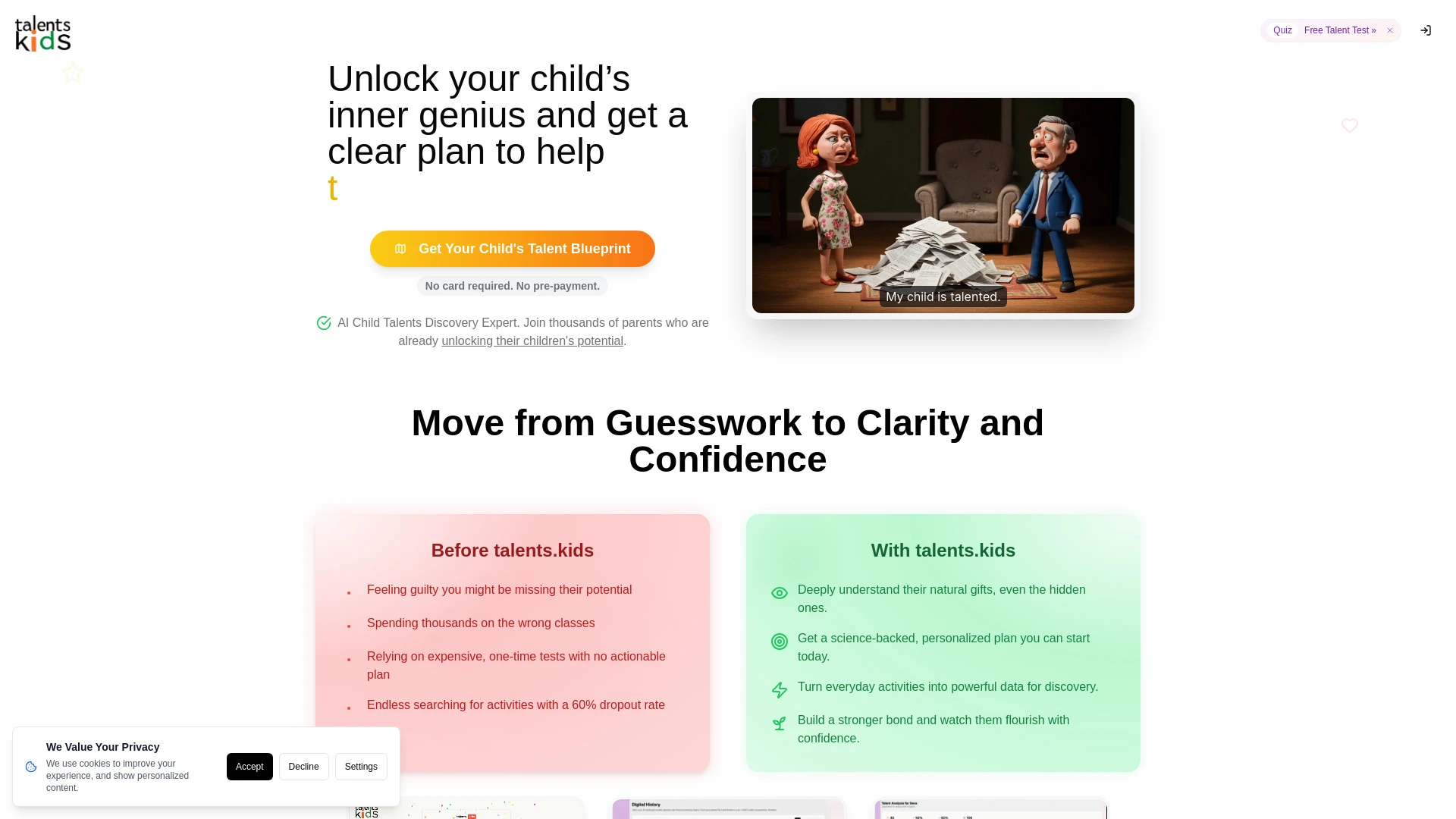 Talents.Kids - AI Tool Ocean