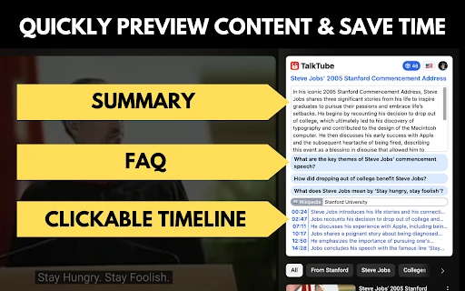 Talktube - Chrome Extension - AI Tool Ocean