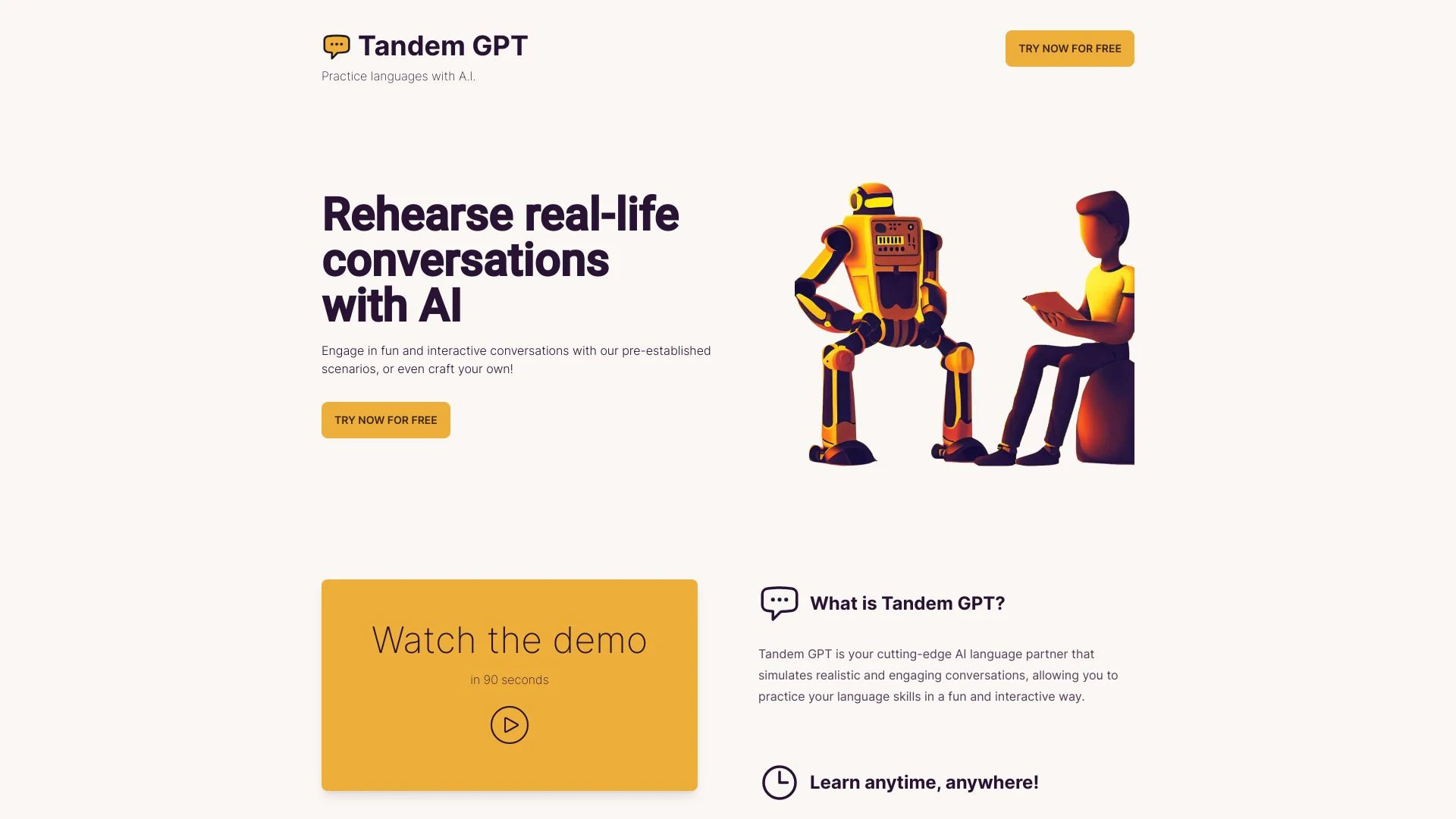 Tandem GPT - AI Tool Ocean