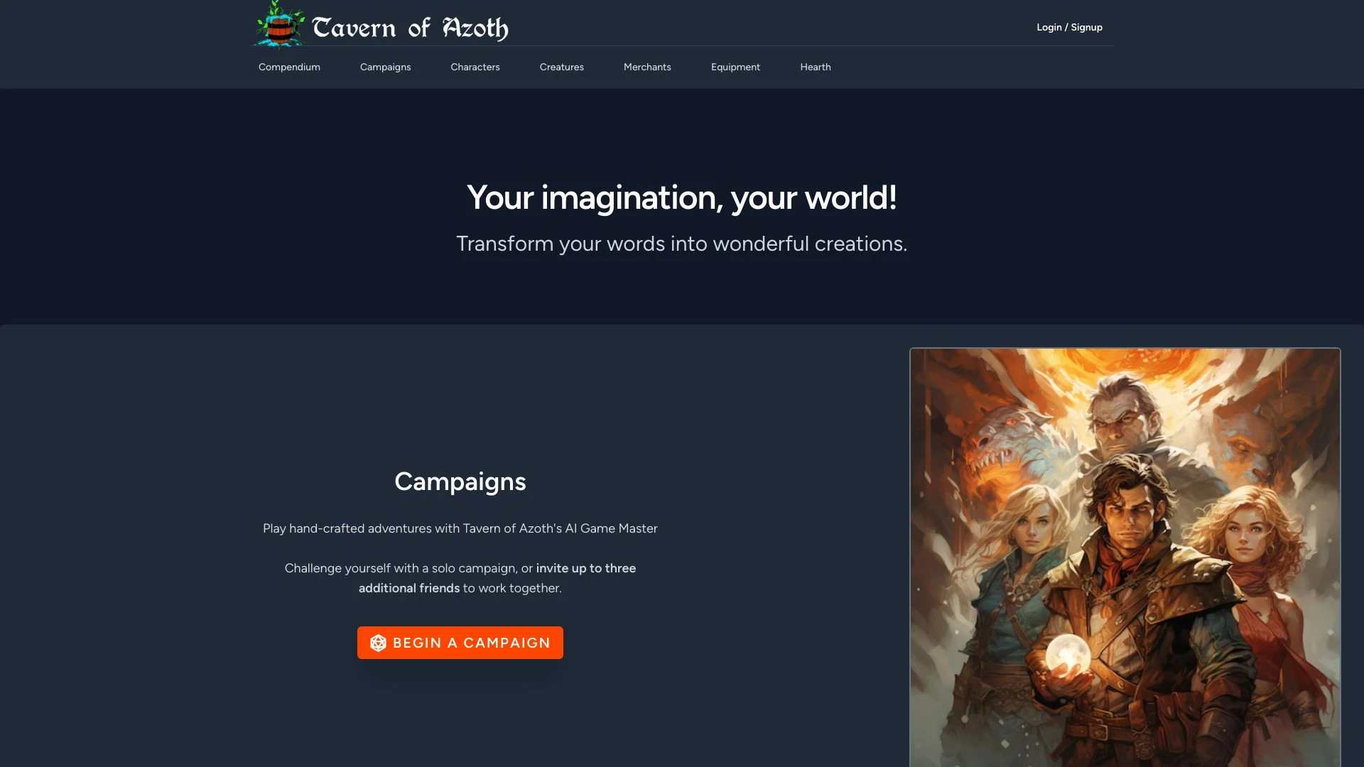 Tavern of Azoth - AI Tool Ocean
