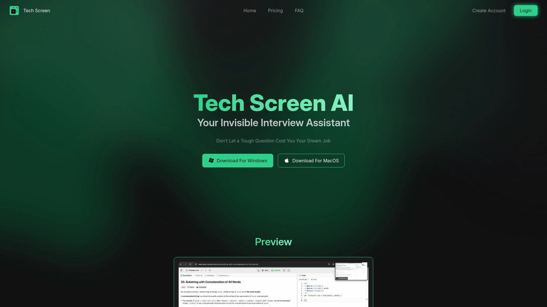 Tech Screen - AI Tool Ocean