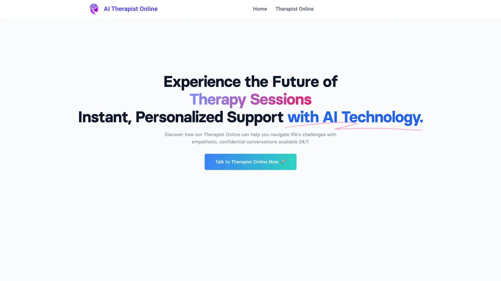 Therapist Online - AI Tool Ocean