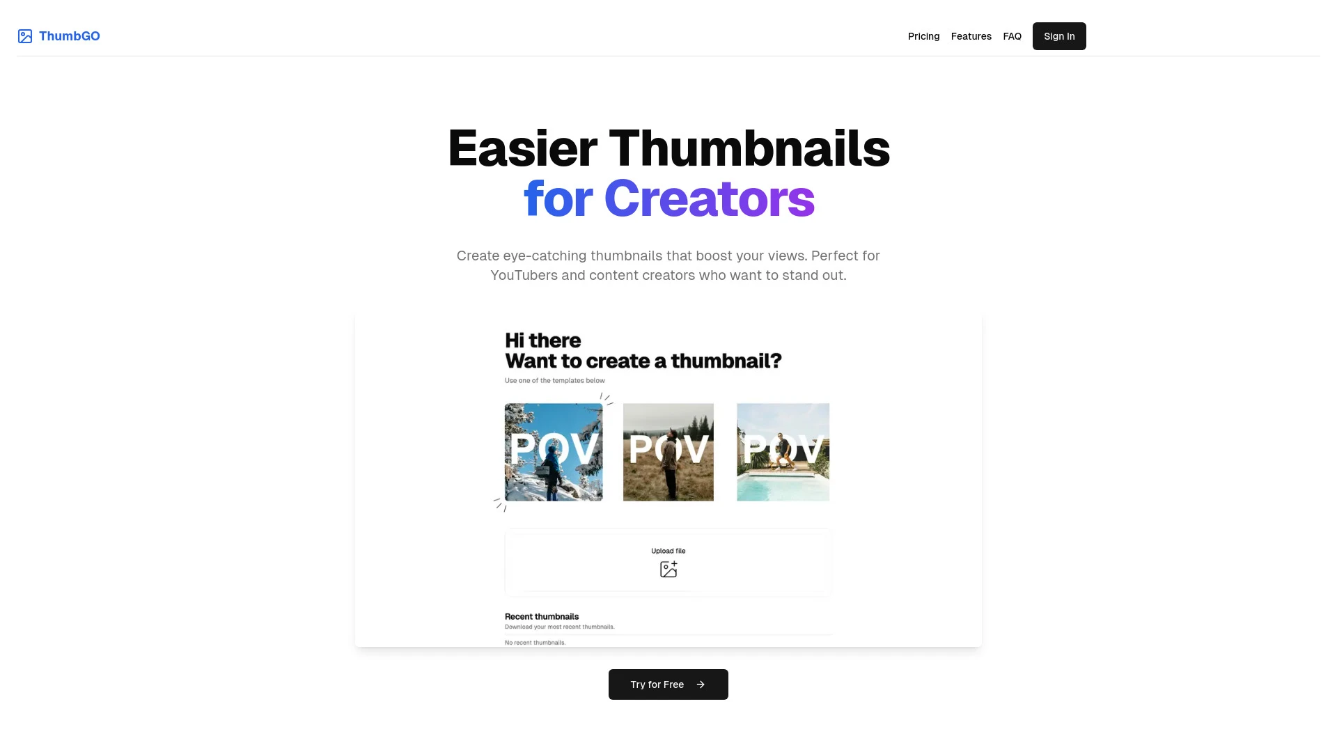 ThumbGO - AI Tool Ocean