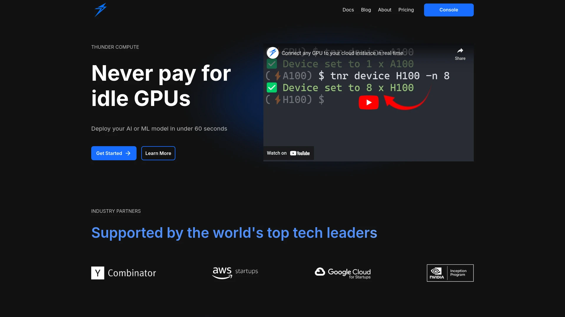 Thunder Compute - AI Tool Ocean