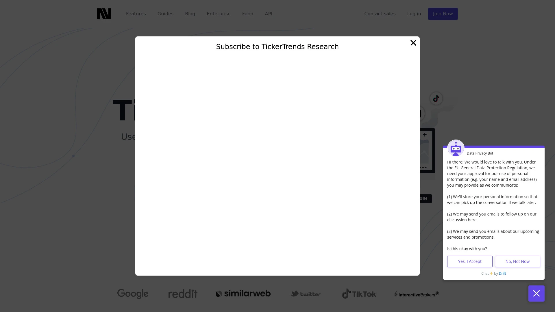 TickerTrends - AI Tool Ocean