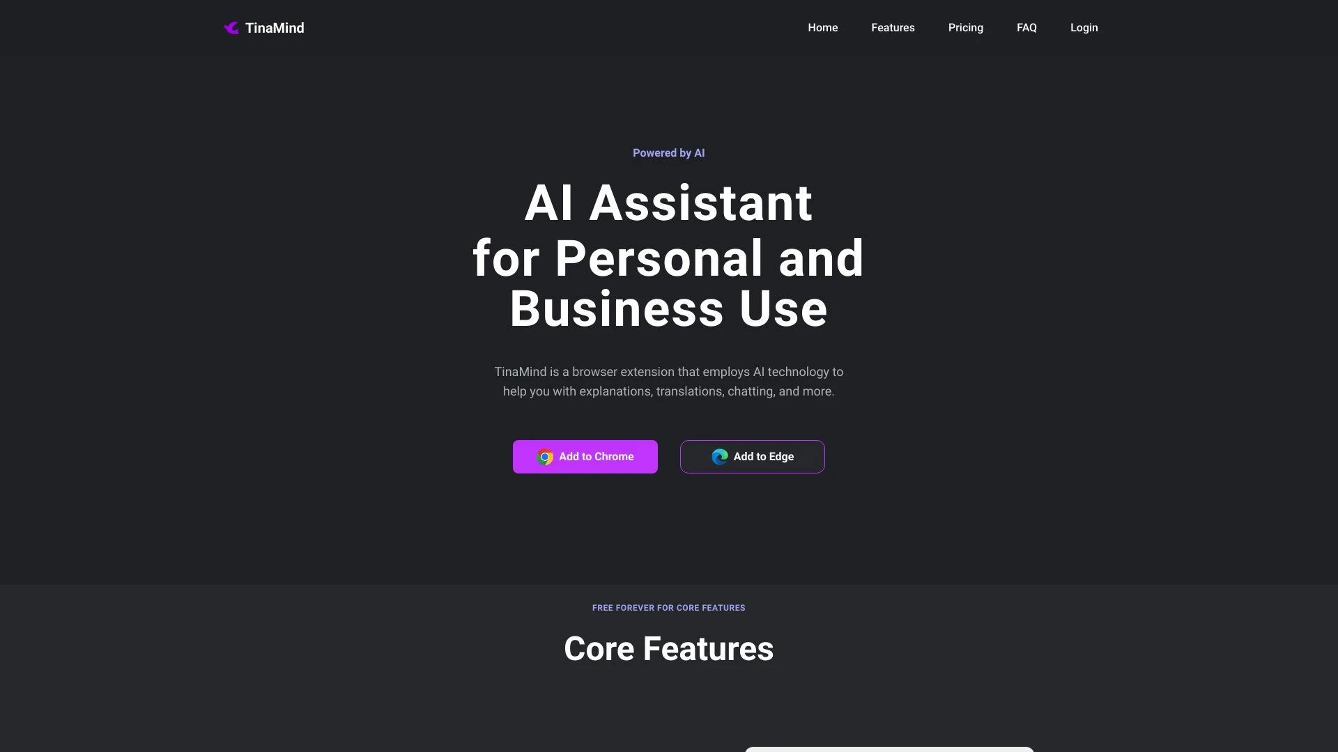 TinaMind - AI Tool Ocean