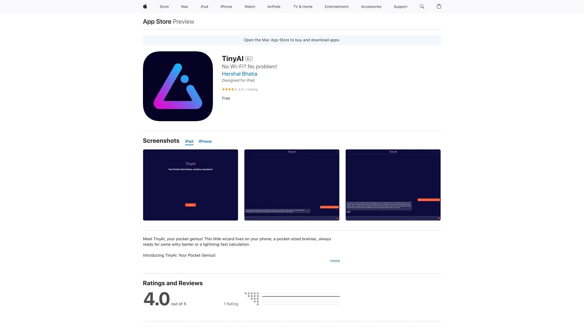 TinyAI - AI Tool Ocean