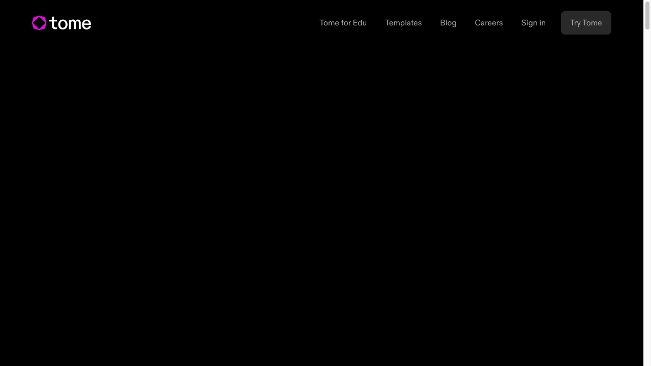 Tome - AI Tool Ocean