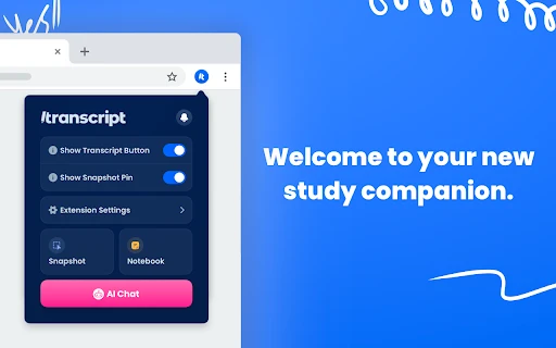 Transcript - Chrome Extension - AI Tool Ocean