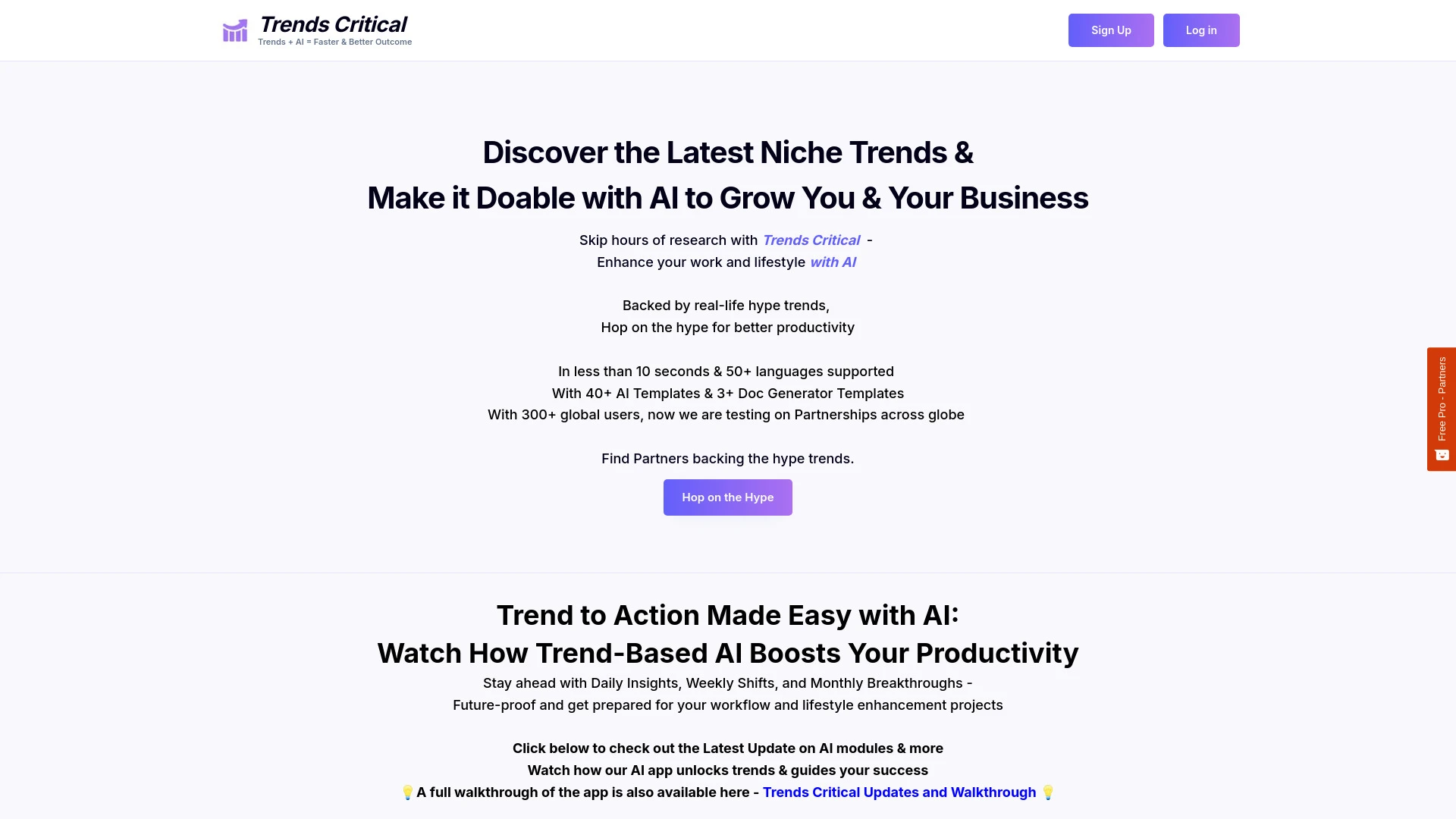 Trends Critical - AI Tool Ocean