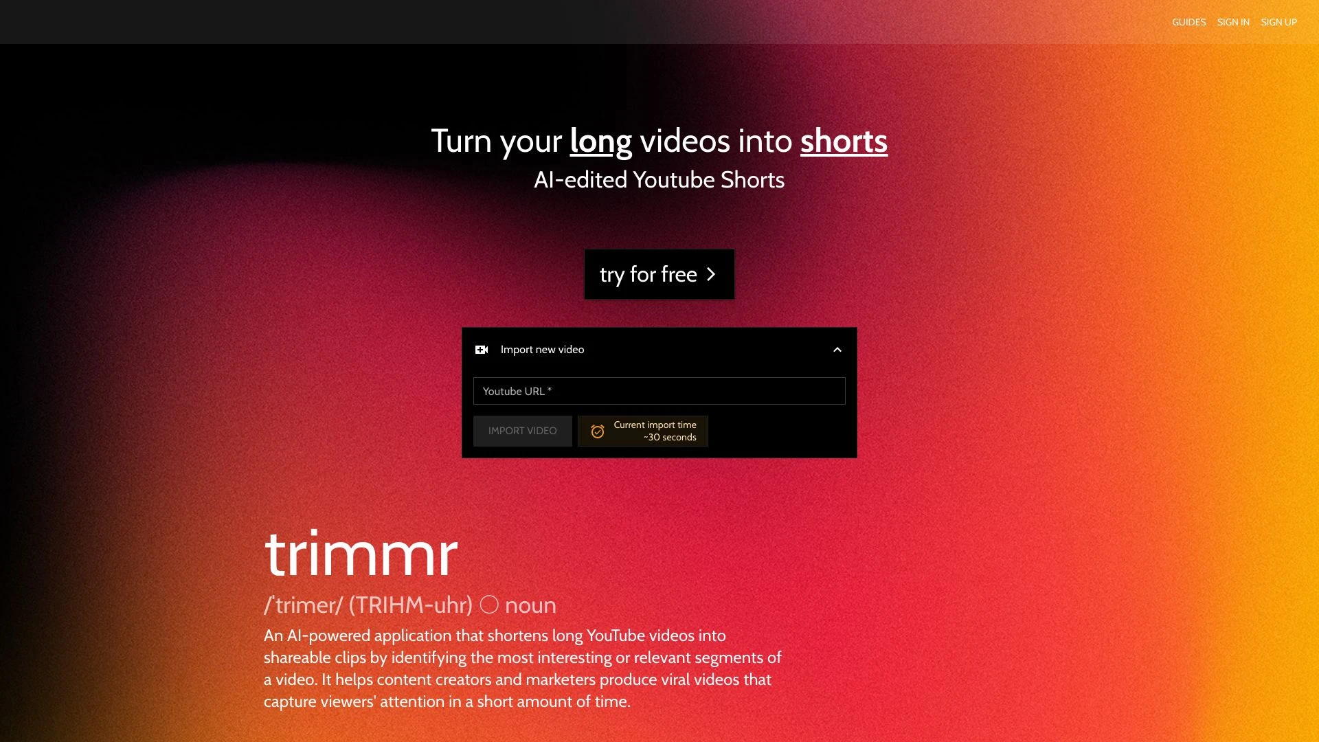 Trimmr - AI Tool Ocean