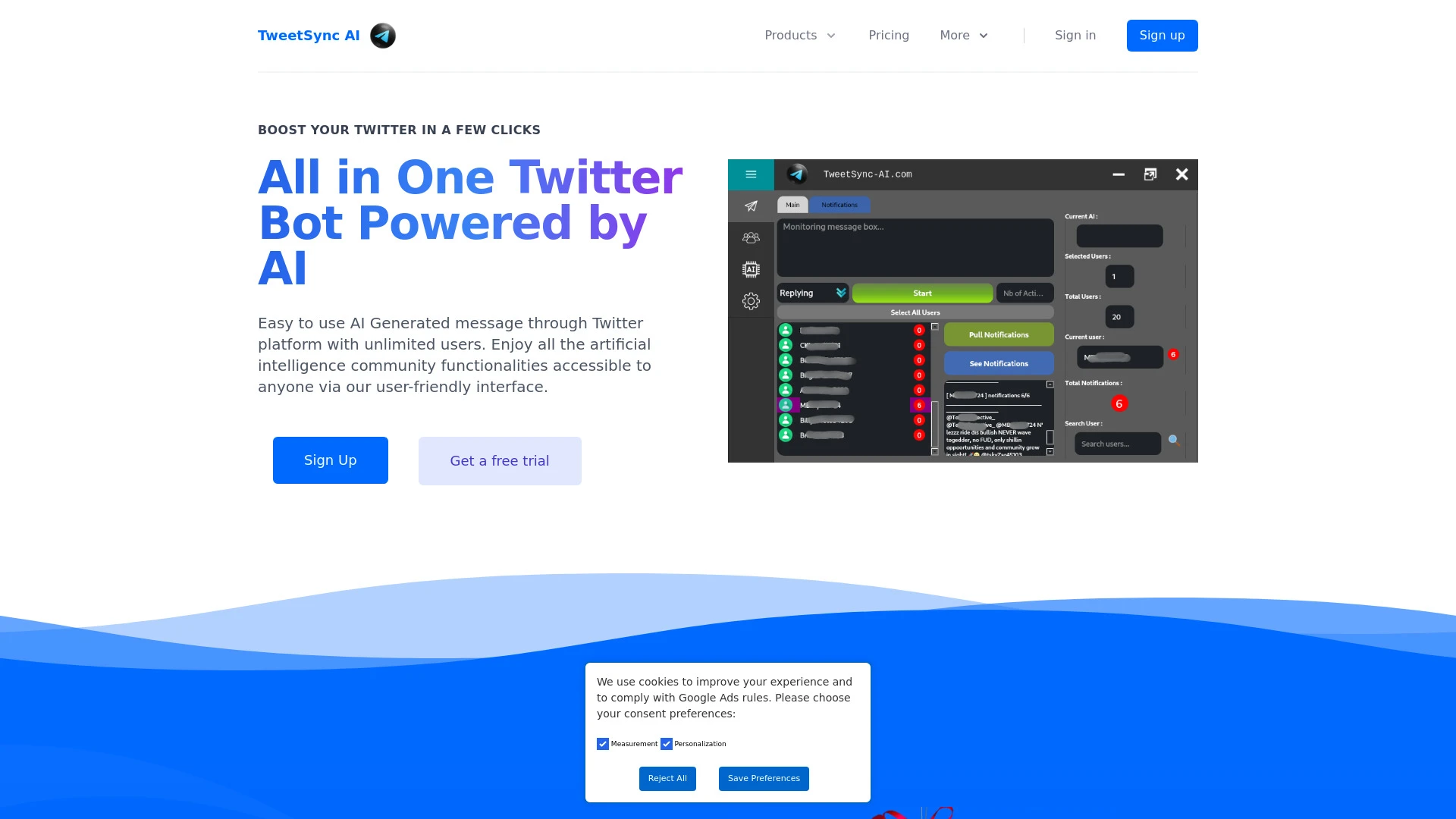 TweetSync AI - AI Tool Ocean