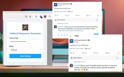 Twitter/X Response Generator - Chrome Extension - AI Tool Ocean
