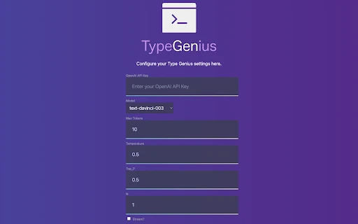 Type Genius - Chrome Extension - AI Tool Ocean