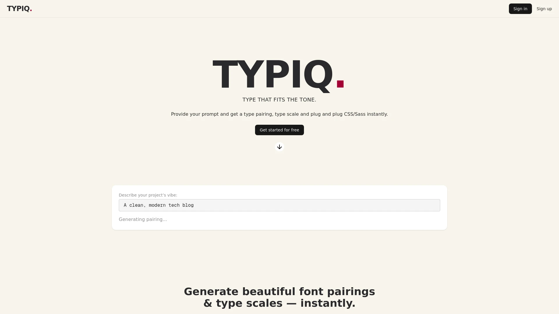 Typiq - AI Tool Ocean