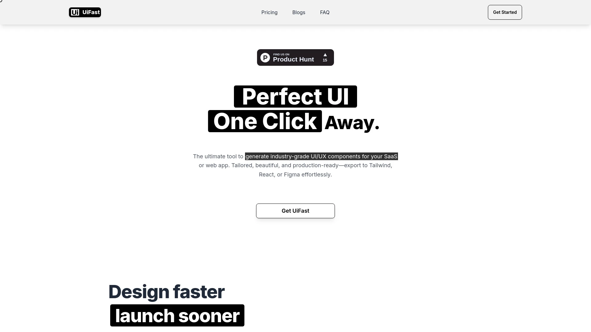 UiFast - AI Tool Ocean