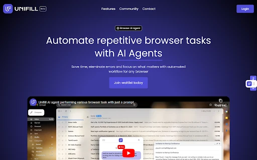 UniFill AI - Chrome Extension - AI Tool Ocean