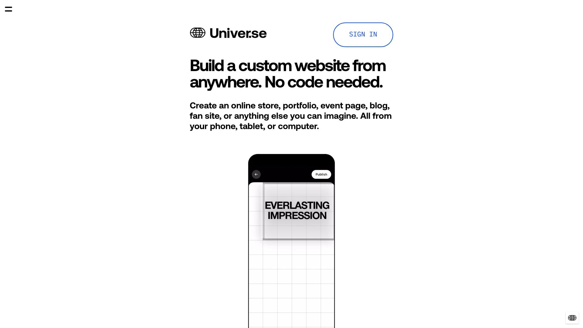 Universe Website Builder - AI Tool Ocean