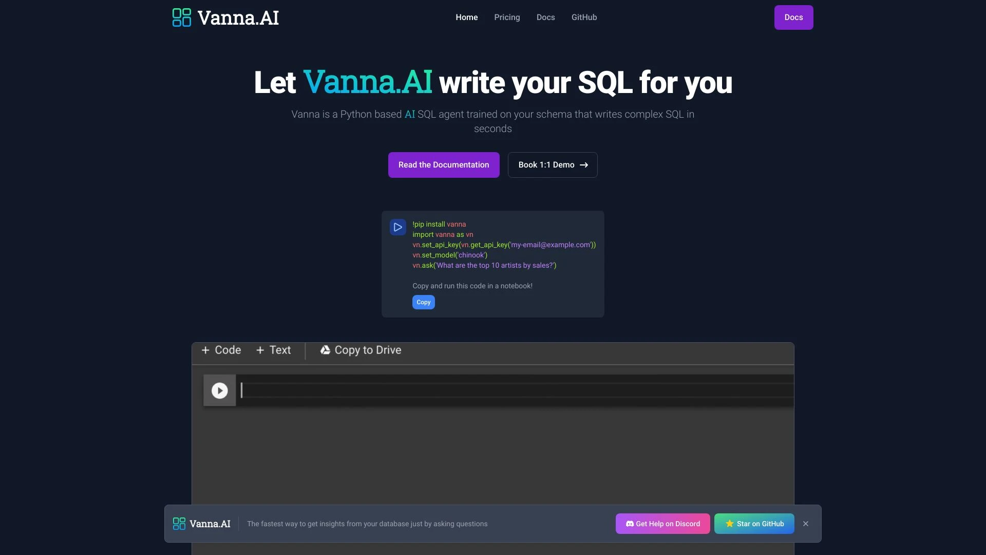 Vanna.AI - AI Tool Ocean