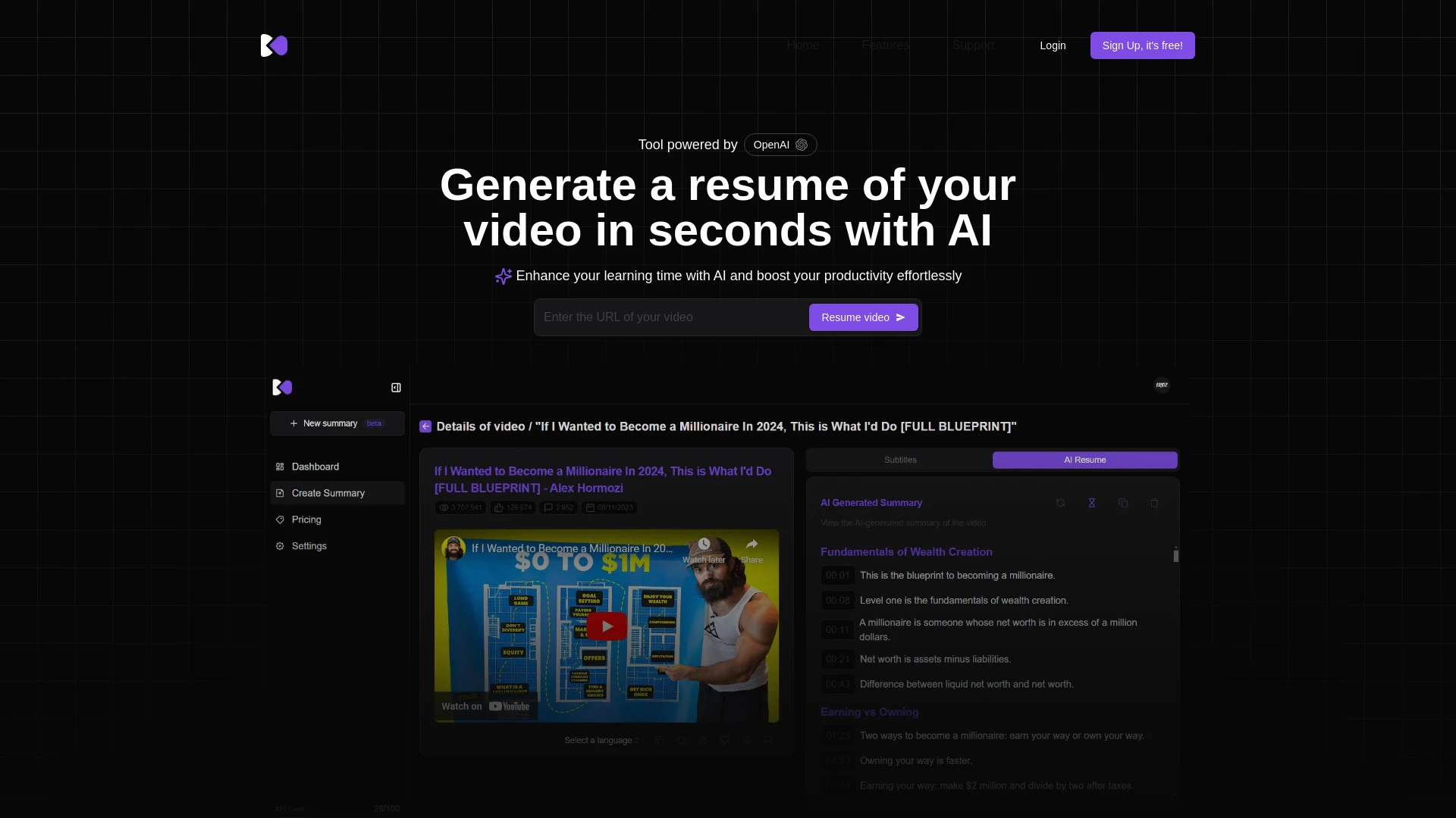 VideoDigest - AI Tool Ocean