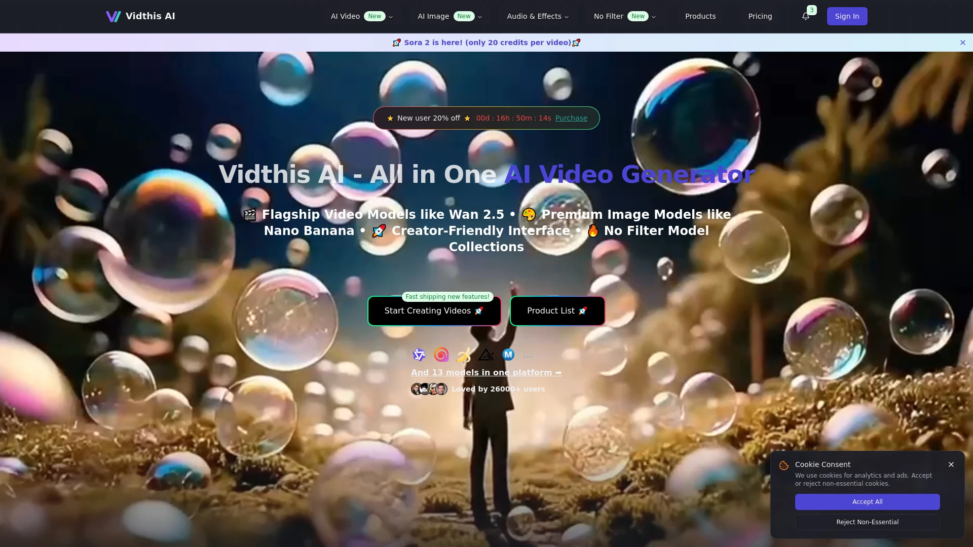 Vidthis: All In One AI Video Generator - AI Tool Ocean