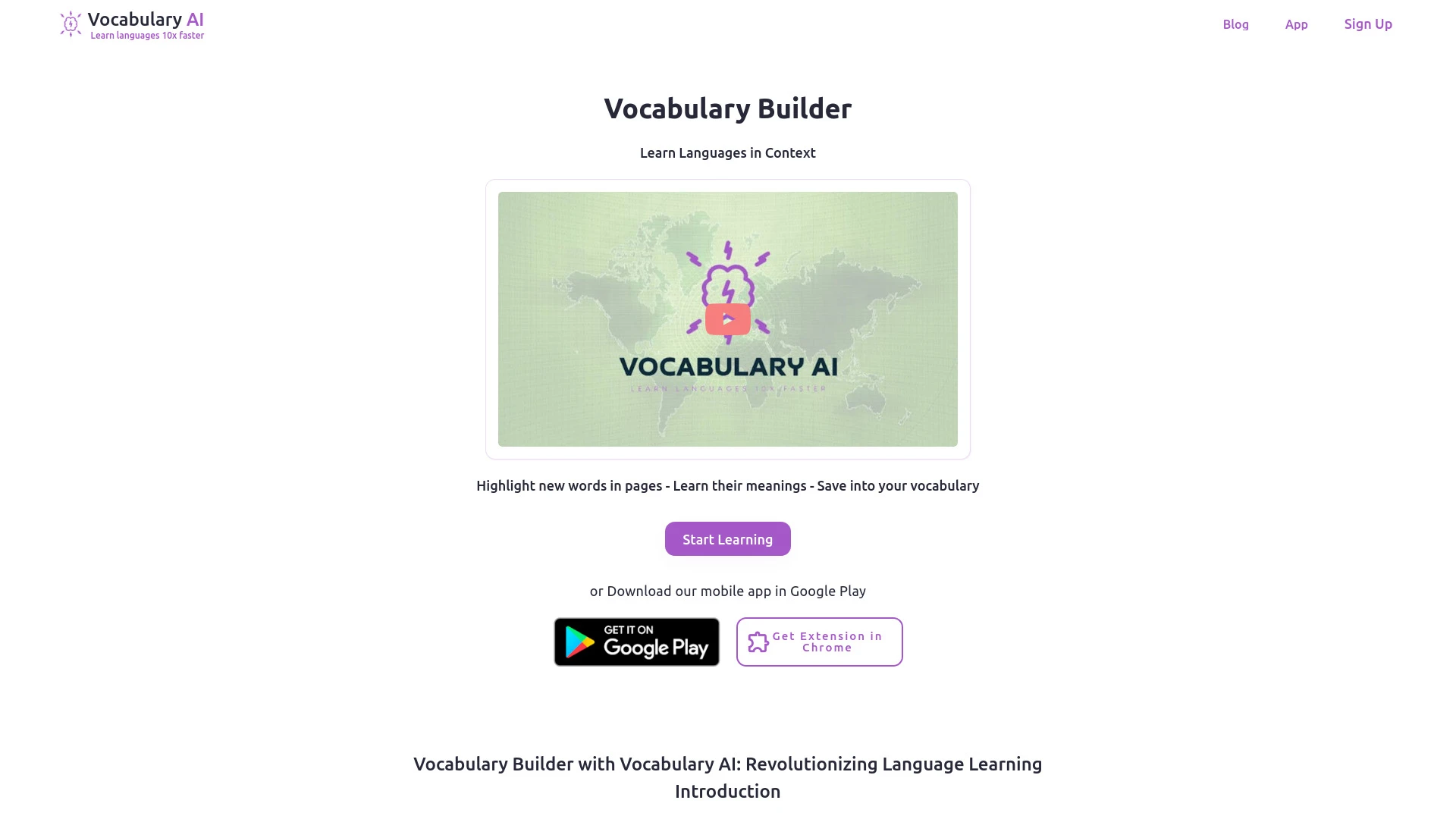 Vocabulary AI - AI Tool Ocean