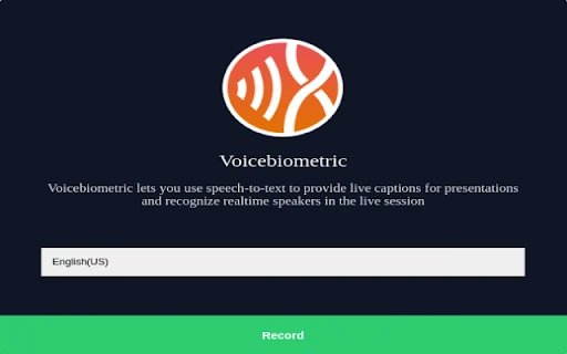 Voicebiometric - Chrome Extension - AI Tool Ocean