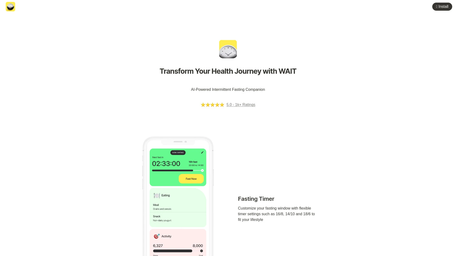 WAIT - AI Weight Loss Fasting - AI Tool Ocean