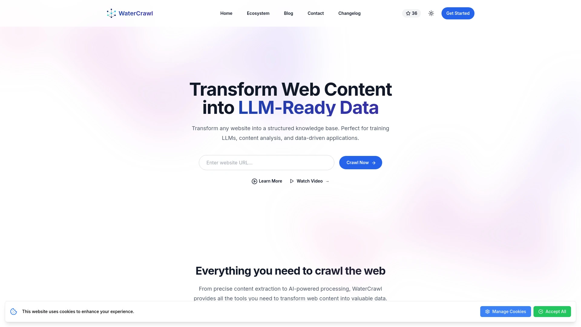 WaterCrawl - AI Tool Ocean