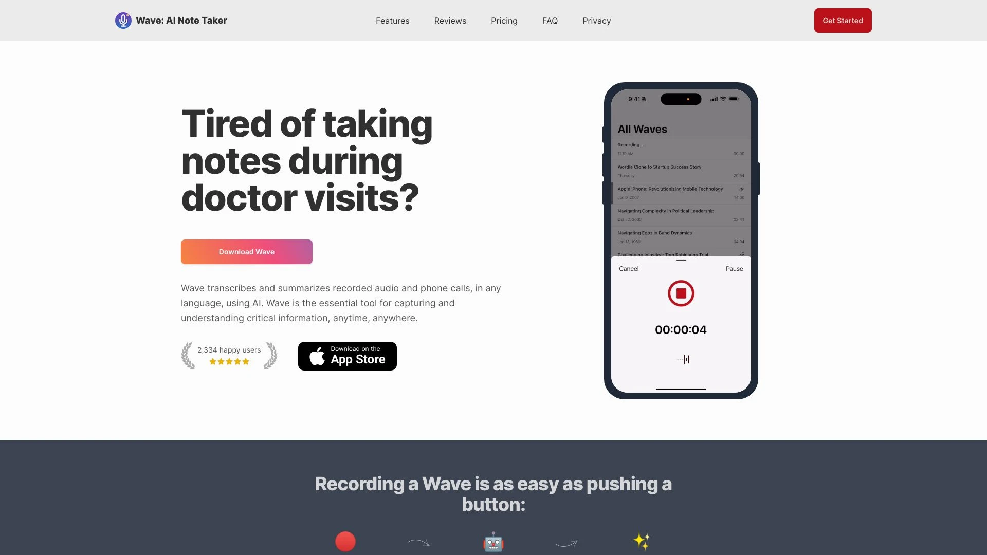 Wave: AI Note Taker - AI Tool Ocean