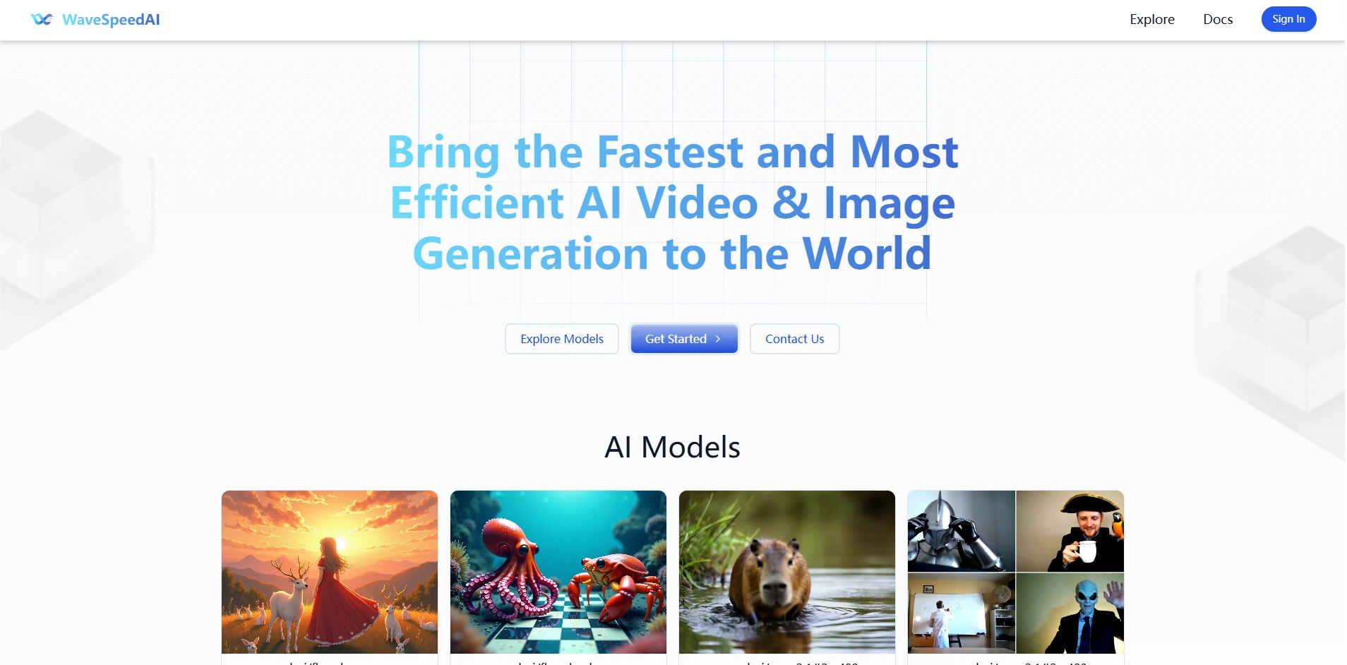 WaveSpeedAI - AI Tool Ocean