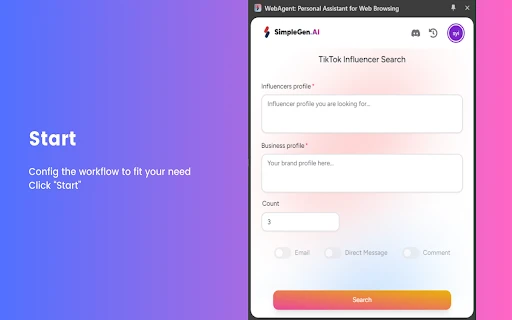 WebAgent - Chrome Extension - AI Tool Ocean