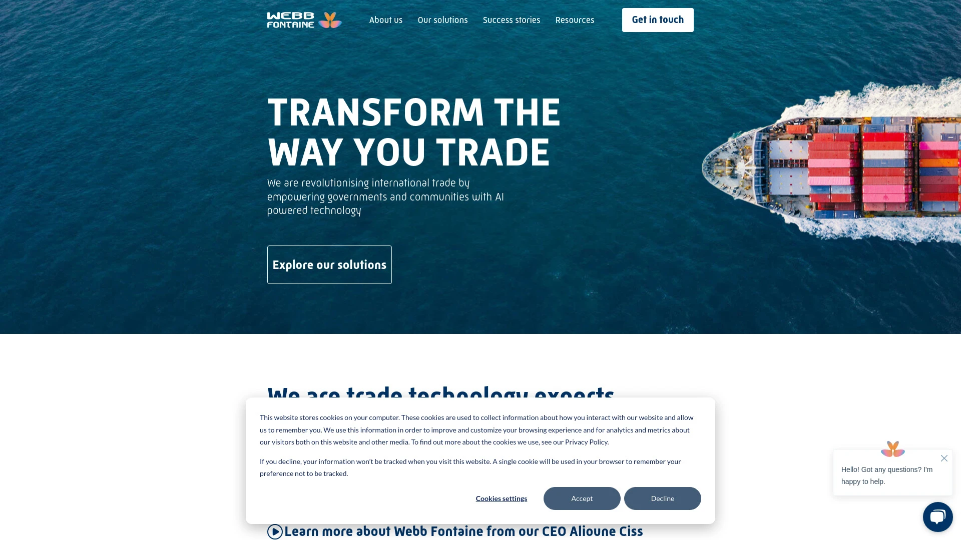 Webb Fontaine - AI Tool Ocean