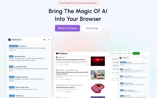 WebWand - Chrome Extension - AI Tool Ocean
