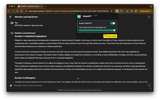 Wide GPT - Chrome Extension - AI Tool Ocean