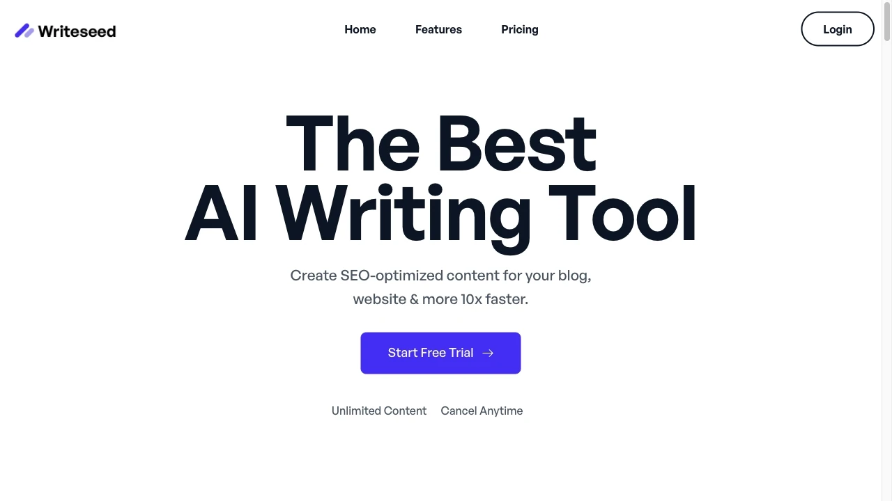 Writeseed - AI Tool Ocean