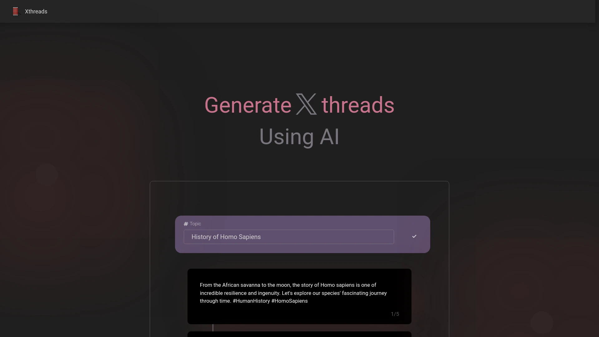 Xthreads - AI Tool Ocean