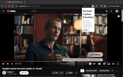 Youtube Caption Translator - Chrome Extension - AI Tool Ocean