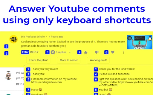 Youtube Comment AI - Chrome Extension - AI Tool Ocean
