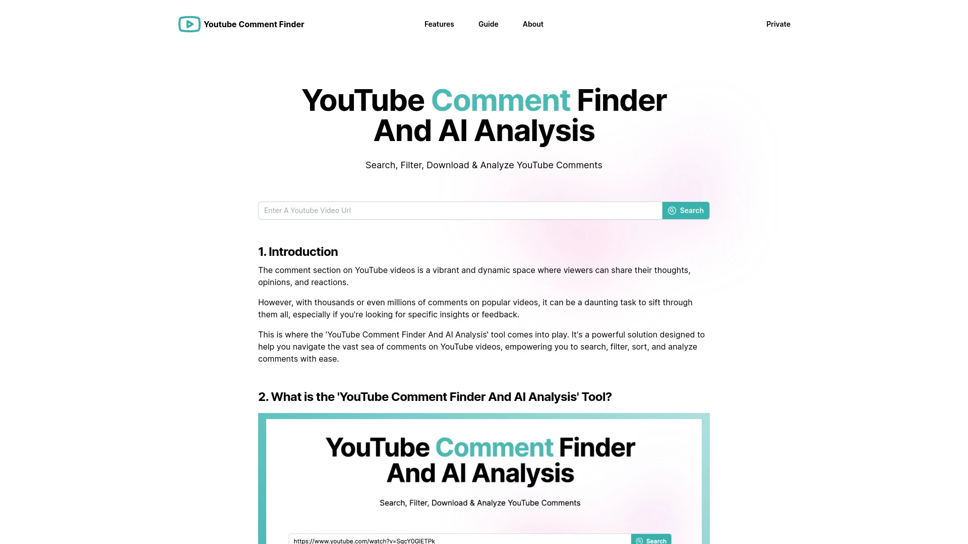 YouTube Comment Finder - AI Tool Ocean